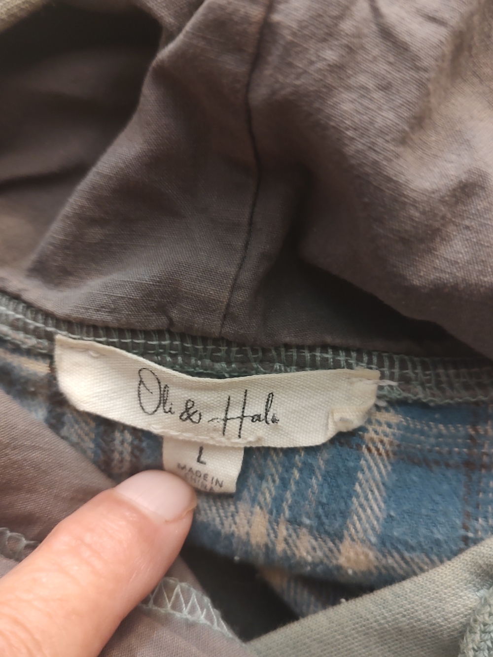 OLI & HALI Distressed Stellar Vibes Oversize Patchwork Hoodie Sz Large - Picture 9 of 9